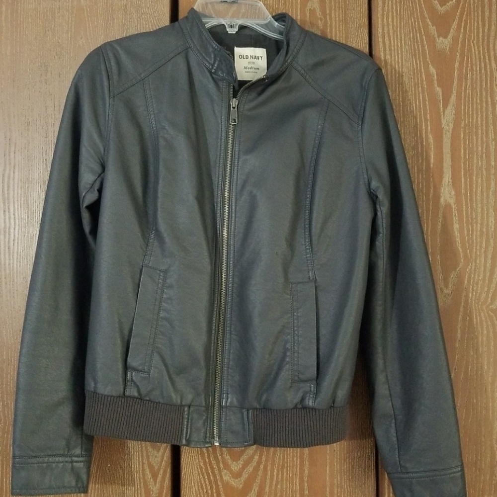 Faux leather jacket